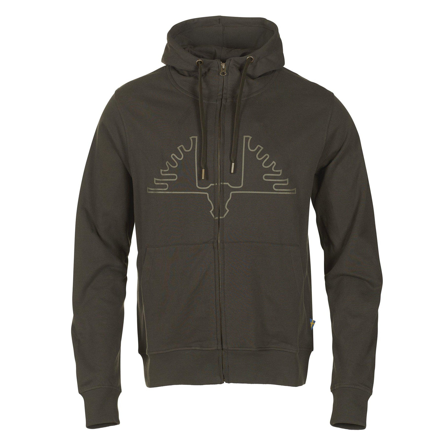Swedteam Ultra Hoodie med dragkedja Herr Swedteam Grön XS