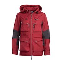 Arrak Outdoor Hybrid Jacket naisten tummanpunainen