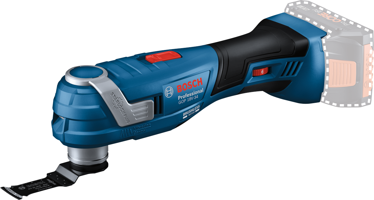 Bosch Multiverktyg GOP 18V-34 Starlock utan batteri och laddare