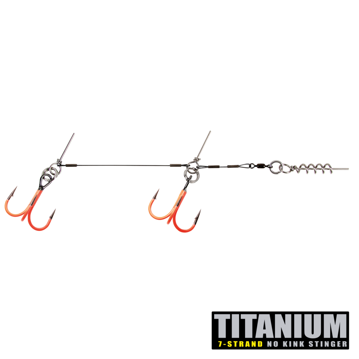 CWC Titanium UV Orange Stinger 75lb Original Tandem 2/0 -