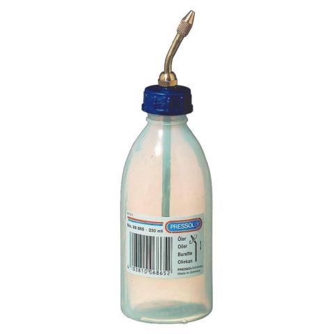 Pressol Oljekanna PE, transparent, mässingspip