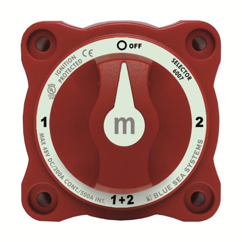 Blue Seas systems Huvudströmbrytare 1-2 Batteri