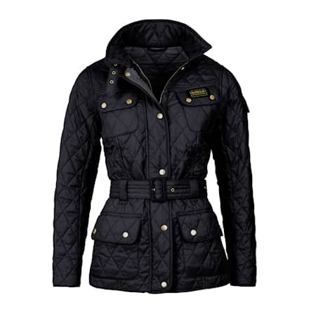 Barbour International Quiltad Jacka Dam Svart