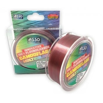 Asso Camouflage Fluorocarbon 0,35 mm 50 m Multicolour