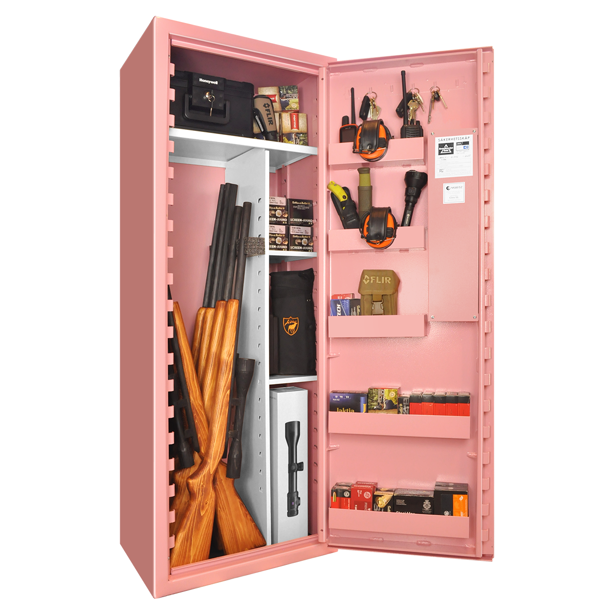 Scandinavian Safe SP88E Asekassakaappi koodilukolla Pinkki