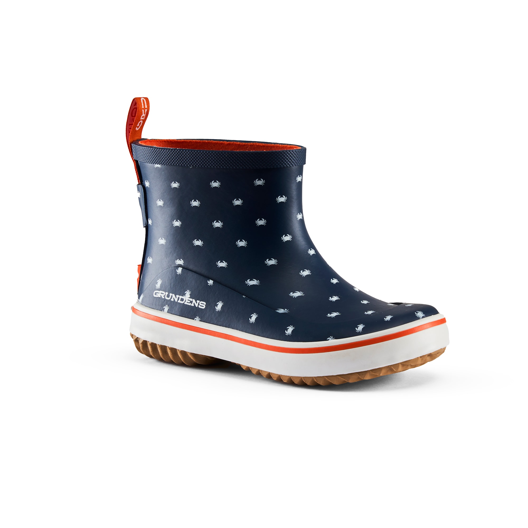 Grundens Kid’s Guppy Regnstövel Navy Crab Print