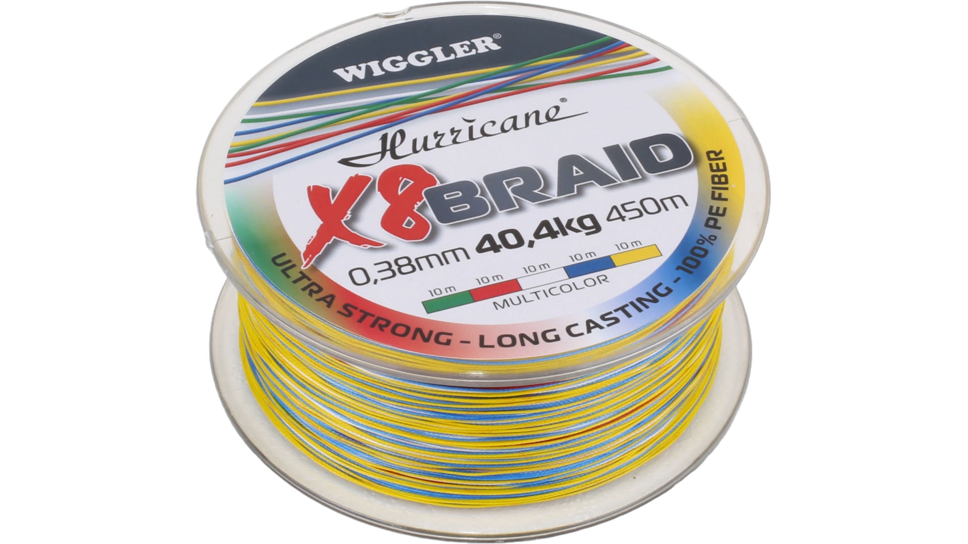 Hurricane X8 Braid 450m Multicolor Flätlina
