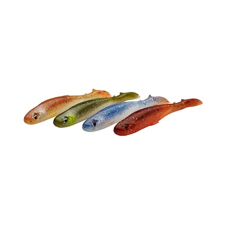 SG Slender Scoop Shad 13 cm 12 g Clear Water Mix 4-pack