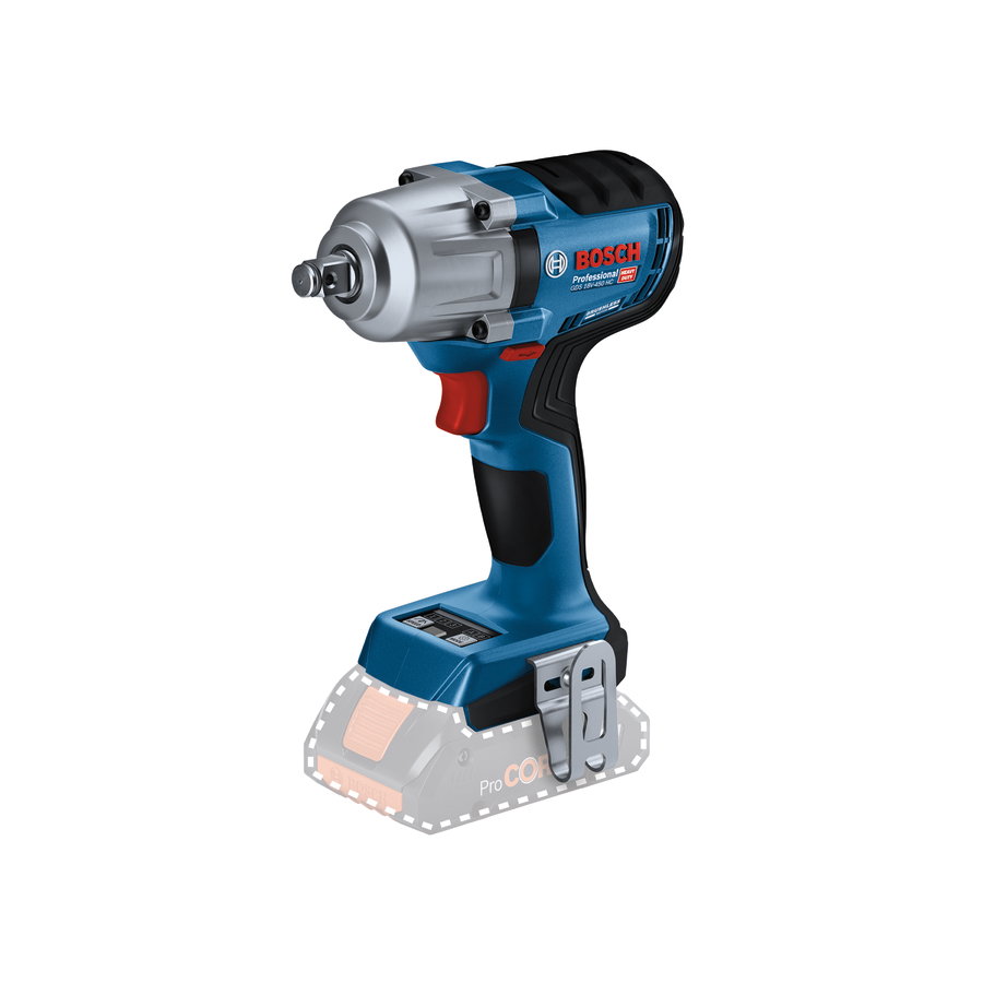 Bosch Mutterdragare GDS 18V-450 HC 1/2" utan batteri & laddare i L-BOXX