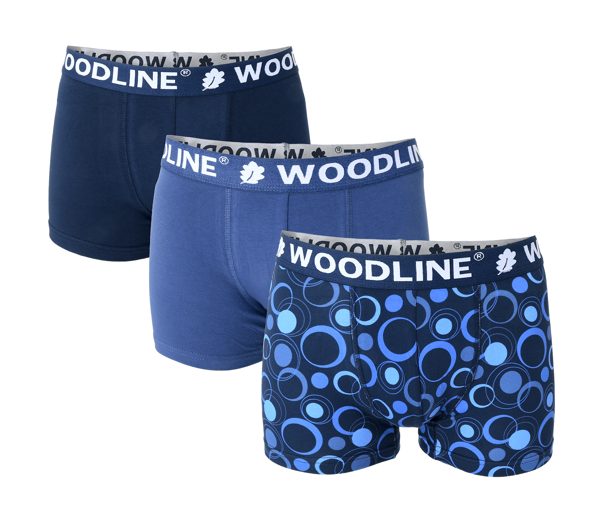Woodline Boxer Briefs Sininen 3-pack