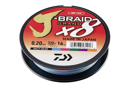 Daiwa J Braid Grand X8 0,24mm 300m Multi Coloured 49LB