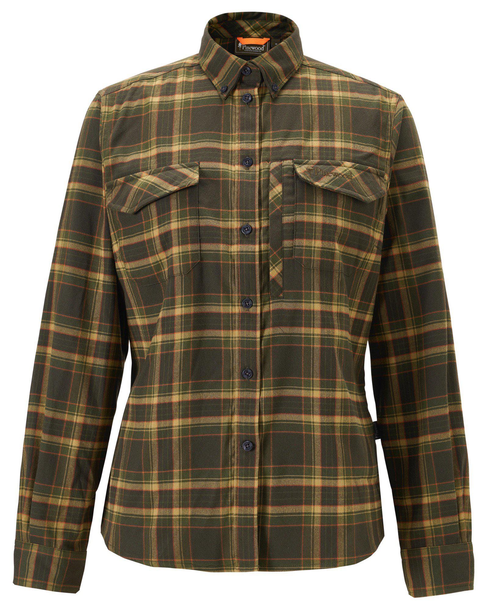 Pinewood Abisko Hiking Flannelskjorta Dam Moss Green