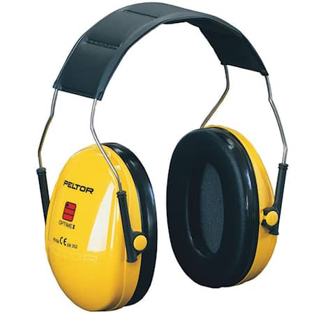 3M PELTOR Optime I høreværn, 27 dB, gul, hovedbøjle, H510A-401-GU