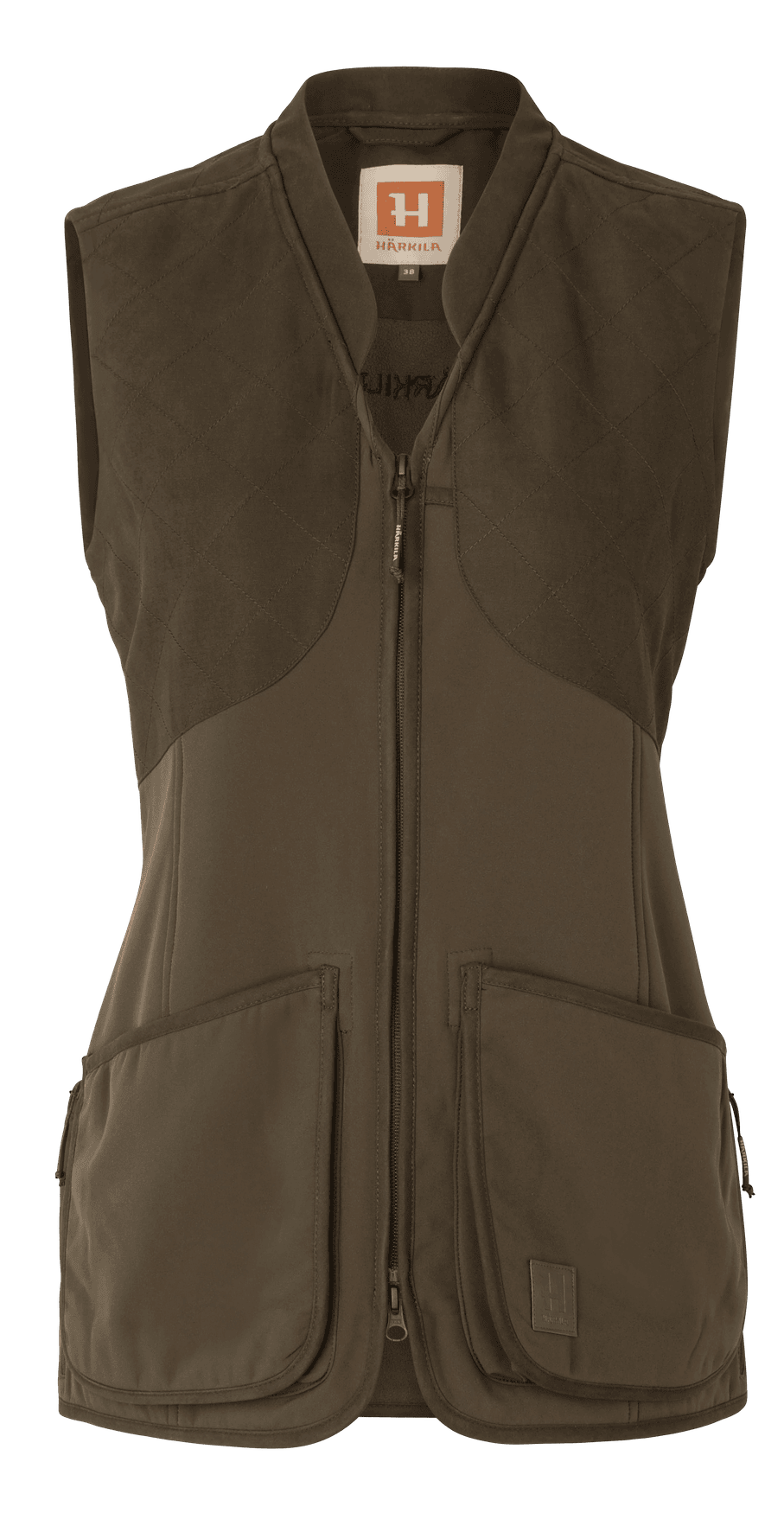 Härkila Skye Skyttevest for damer Willow Green/Shadow Brown