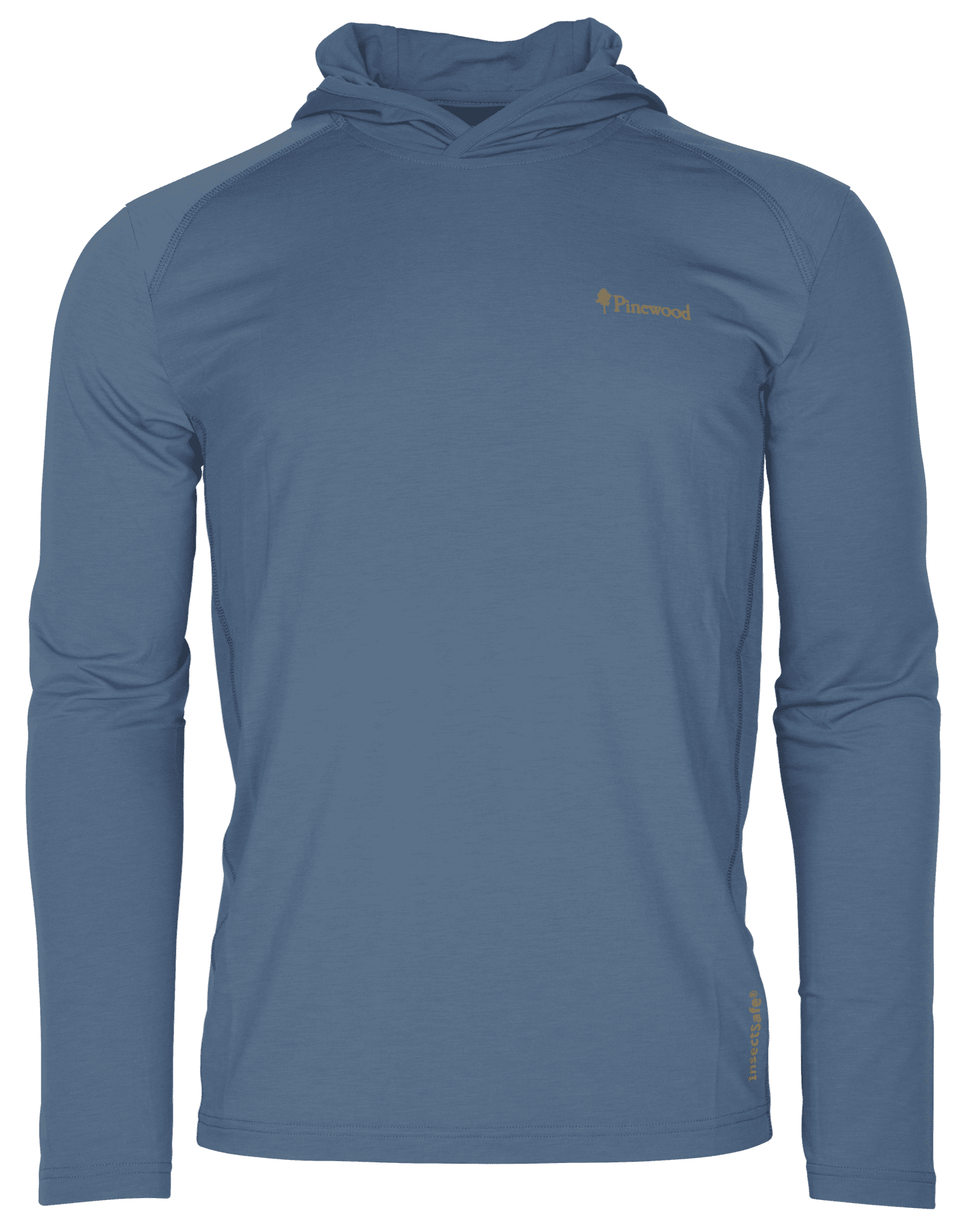 Pinewood InsectSafe Funktionshoodie Herr Fog Blue