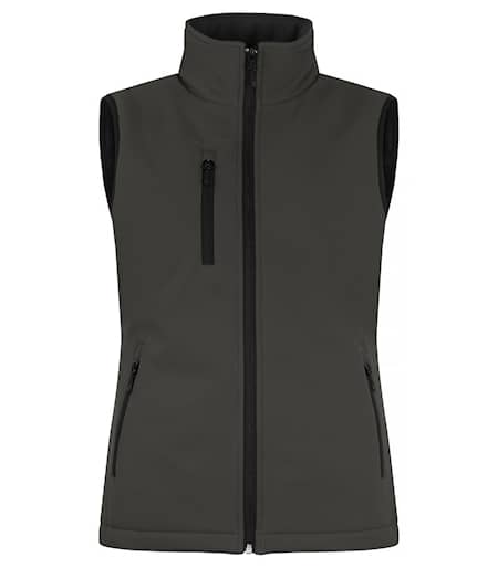 Clique Padded Softshell Vest Mörkgrå Dam