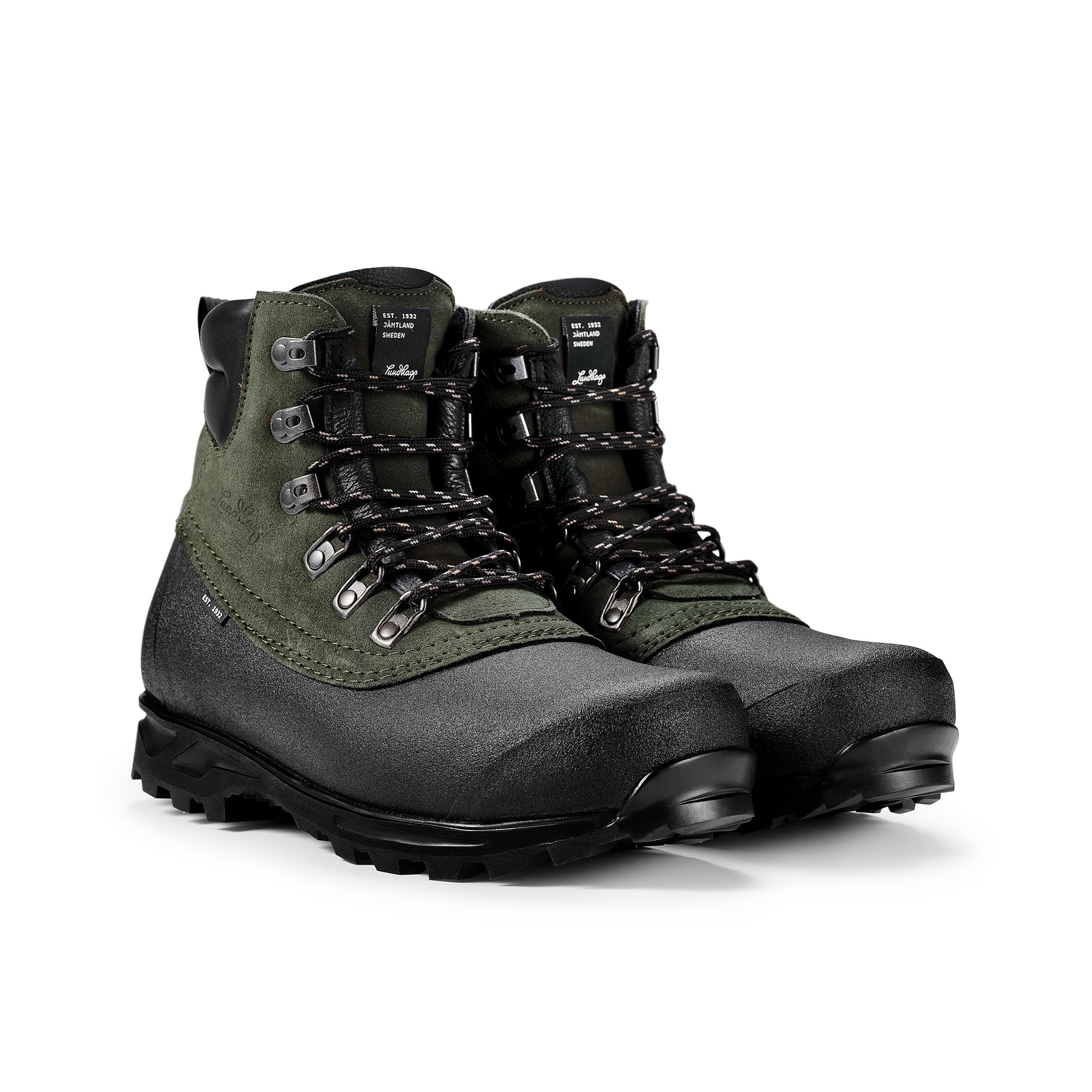Lundhags Tjakke II Trekking Boot Mid Känga Herr Forest Green
