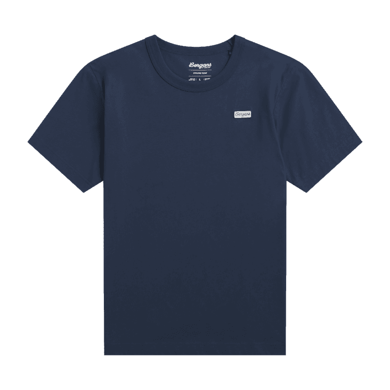 Bergans Logo Cotton Tee Men Navy Blue