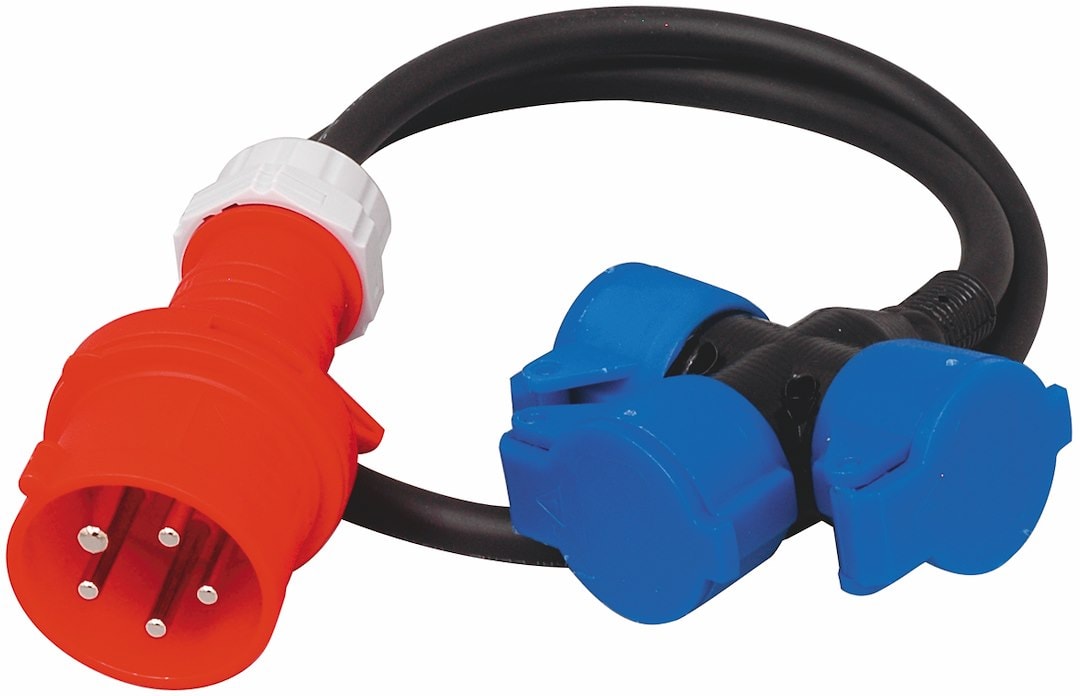 Stikdåse 3-vejs 416-6/3xscuko 1 m