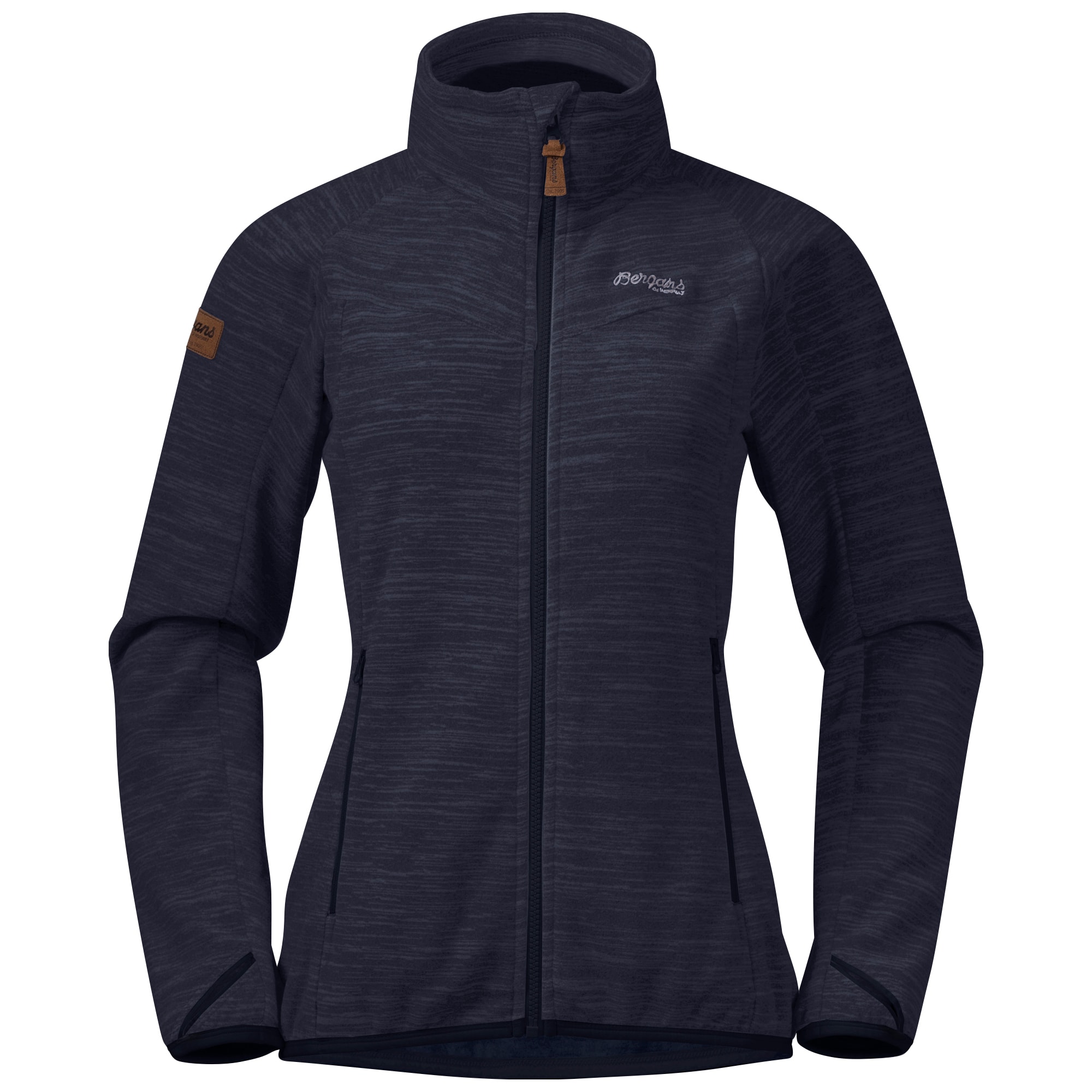 Bergans Hareid Fleece Jacket NoHood Women Dark Navy