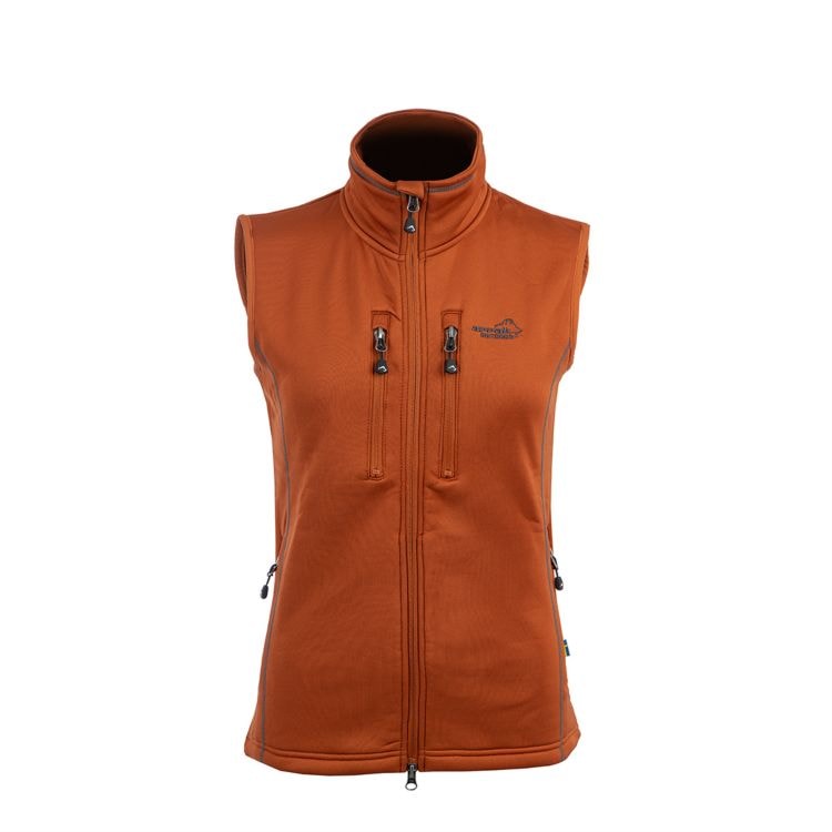 Arrak Outdoor Powerfleece Vest Dame Brændt orange