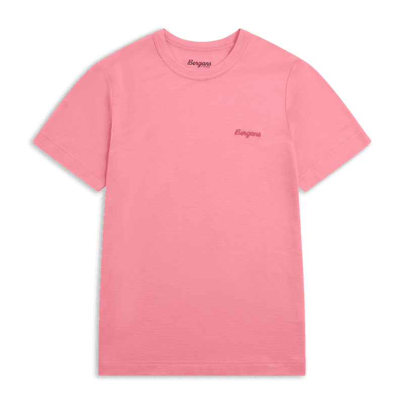 Bergans Logo Merino Tee Women Cherry Blossom