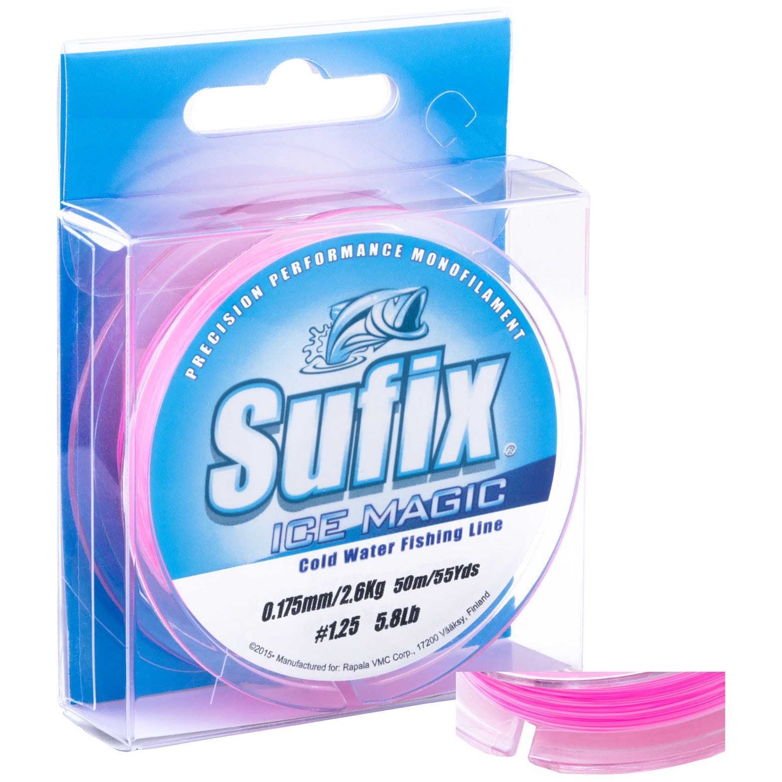 Sufix Ice Magic 50m Neon White/Pink Isfiskelina