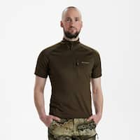 Deerhunter Excape Insulated T-Shirt mit RV-Kragen Herren Art Green