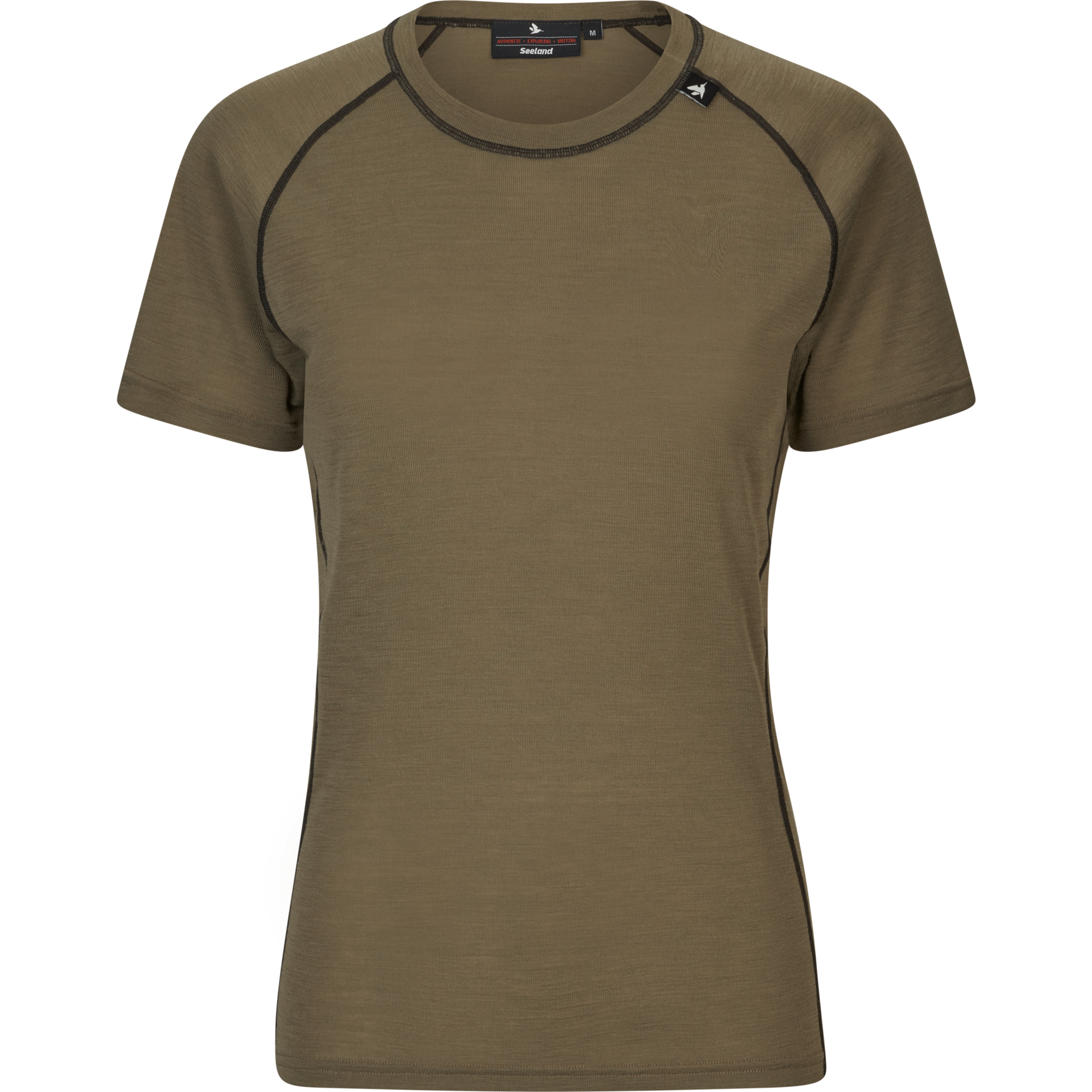 Seeland Apex Aia Merino T-skjorte Dame Covert Green