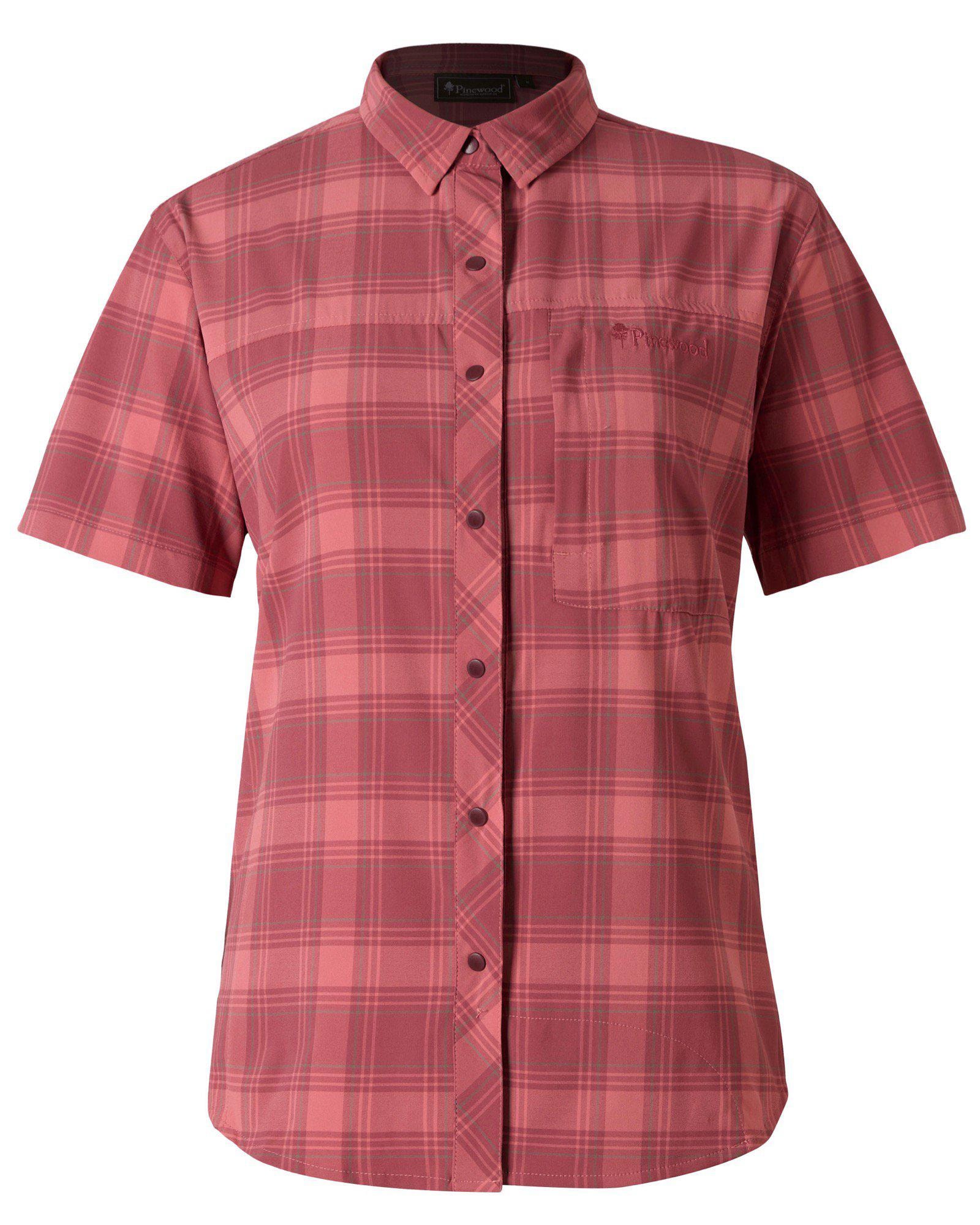 Pinewood Abisko Trekking Kortarmad Skjorta Dam Lantana Pink