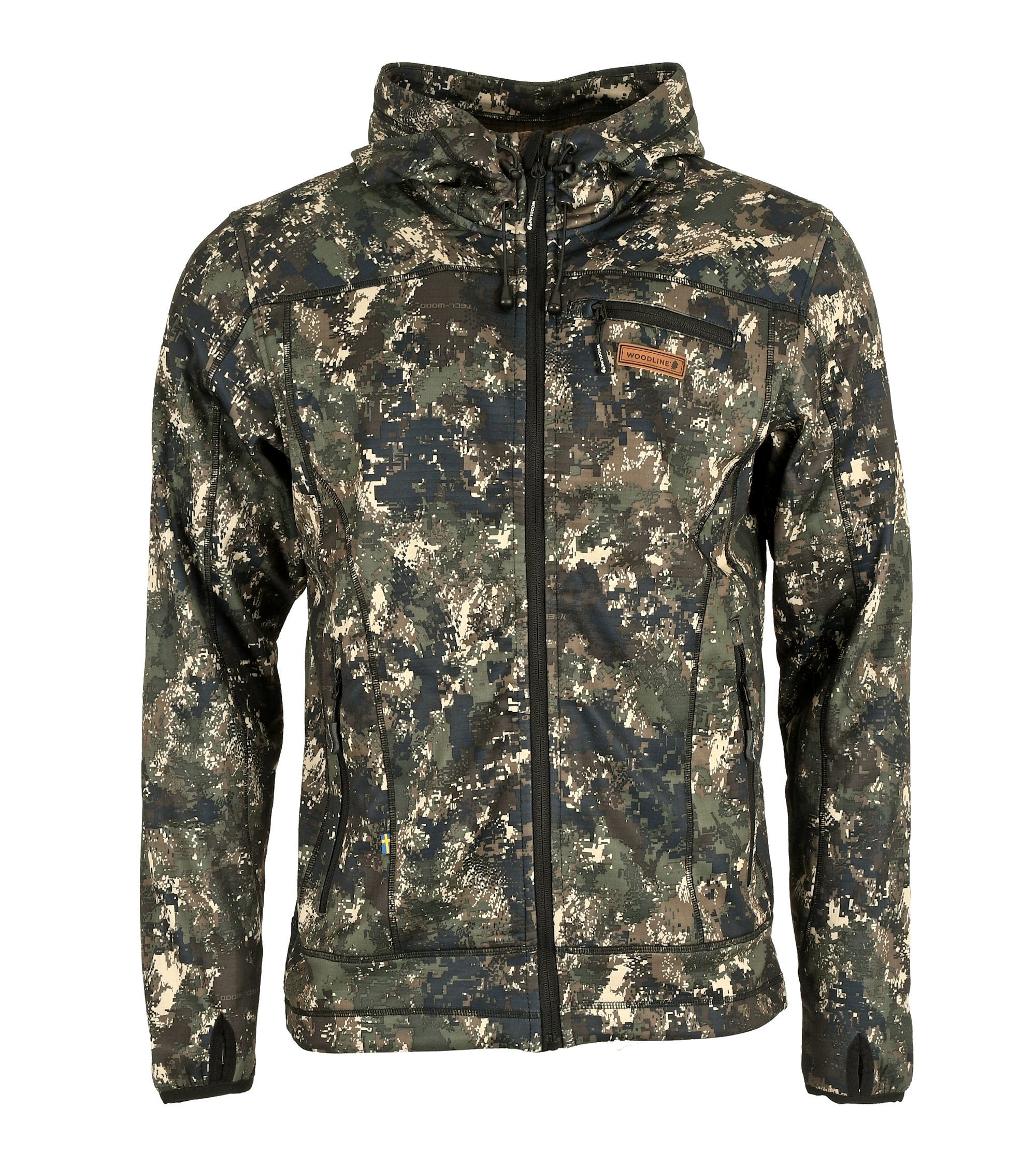 Woodline Optima Fleecejacka Grön/Camo