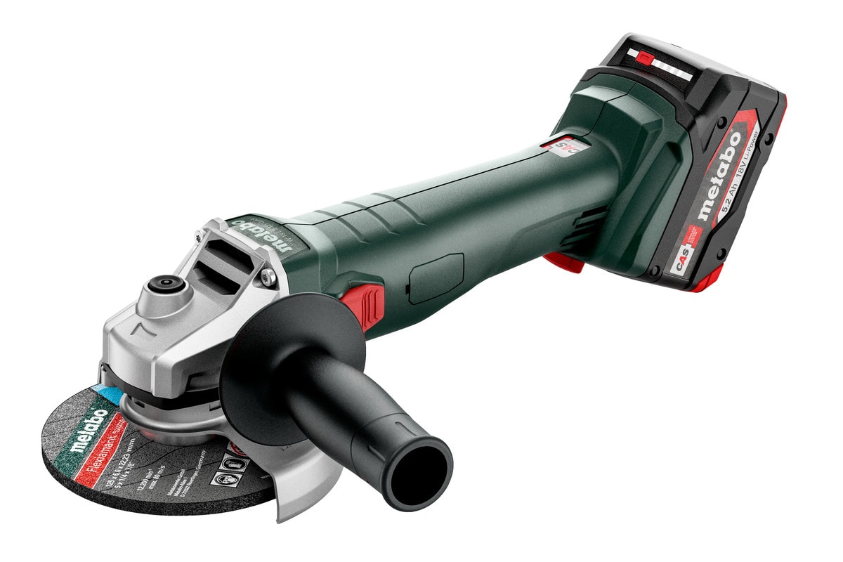 Metabo Kulmahiomakone W 18 L 9-125 Quick 2 x 5,2Ah Li-Power