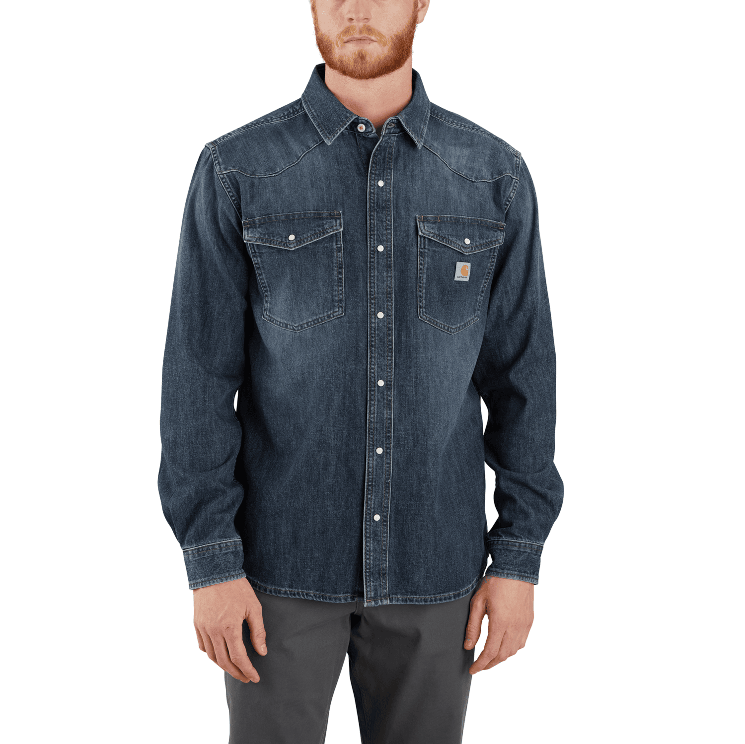 Carhartt Montana Denim Relaxed L/S Shirt Men Wyatt
