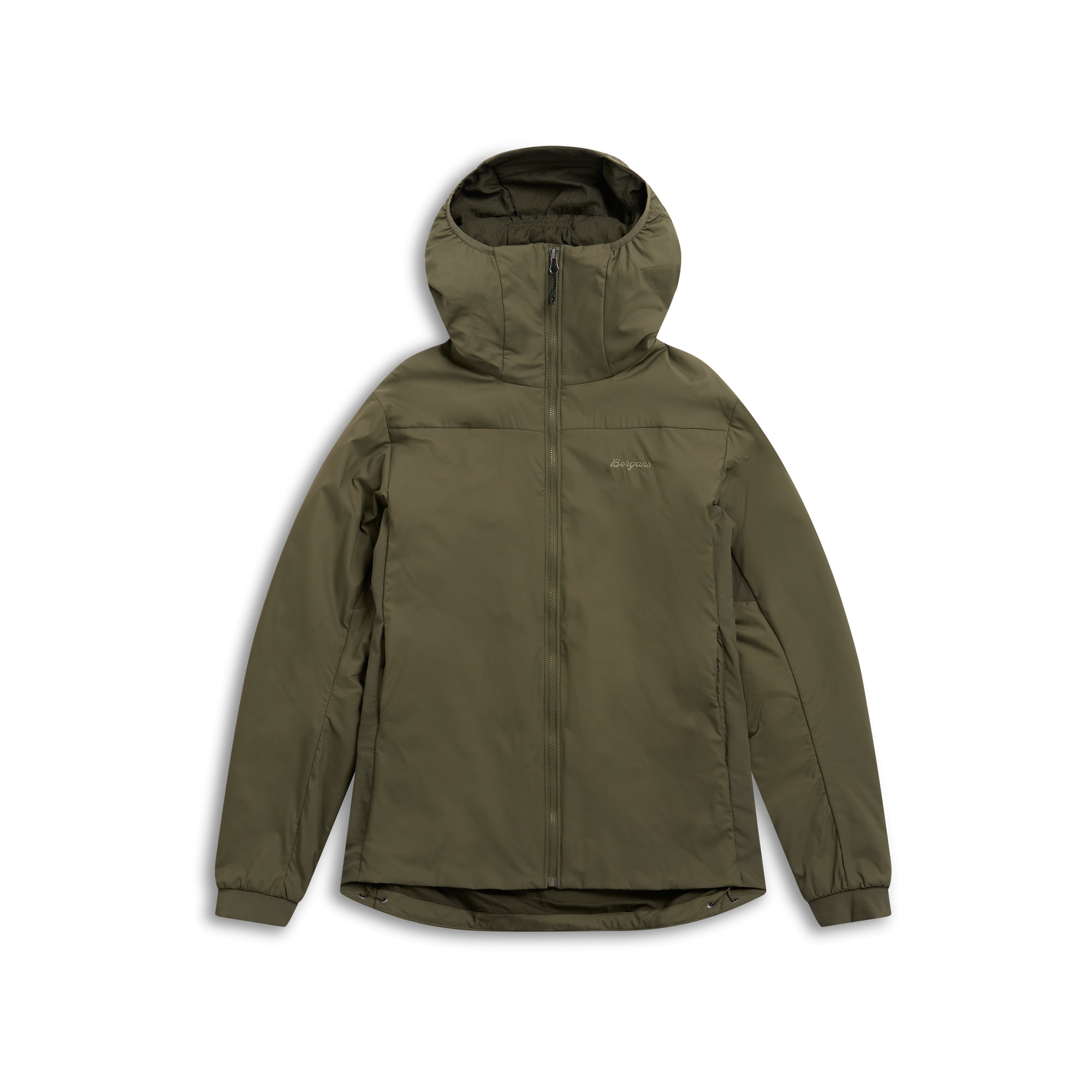Bergans Holo Insulated Hood Jakke Herre Dark Green Mud