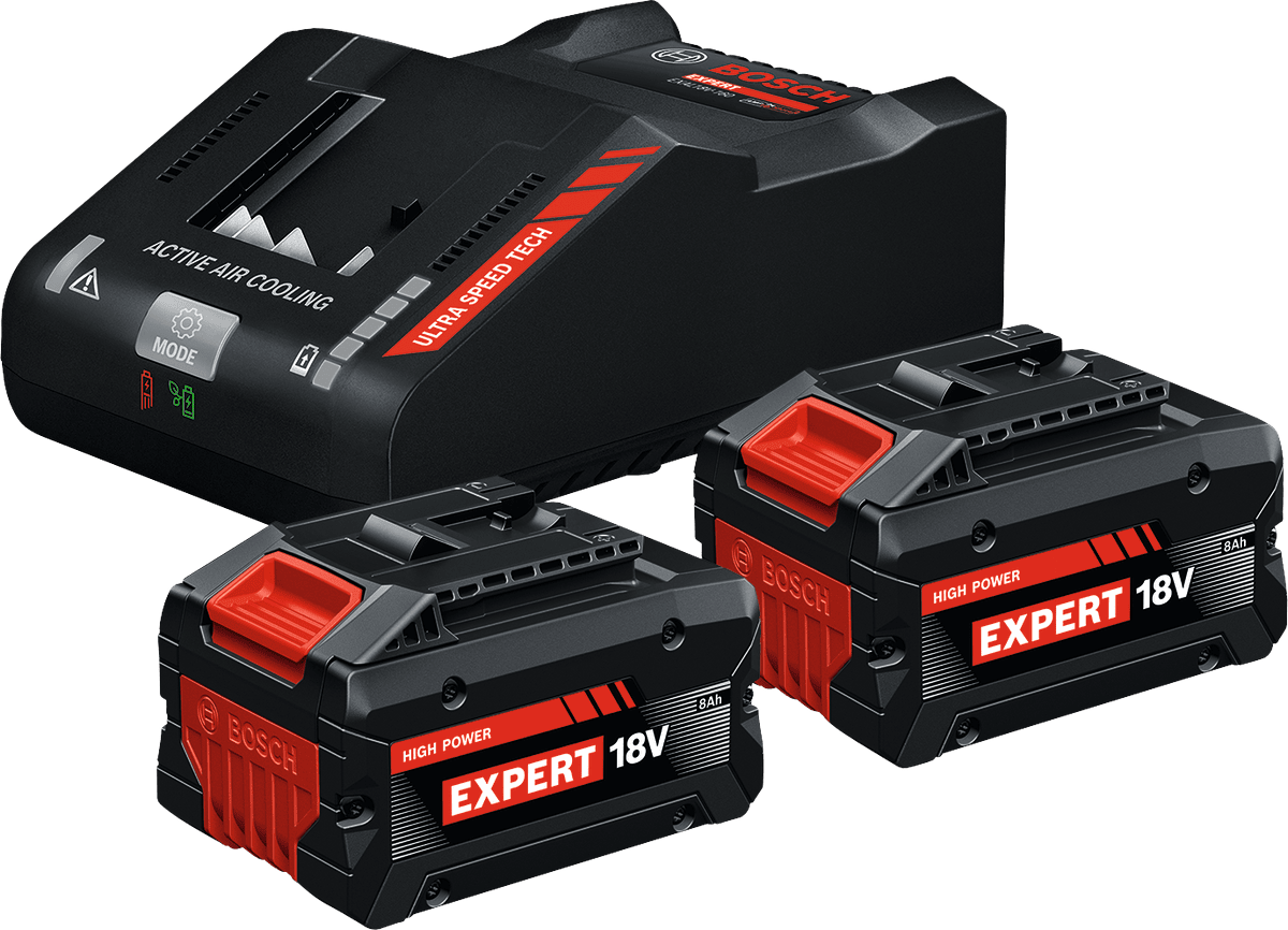 Bosch Starterset Expert 18V 2X8Ah EXAL 18V-160