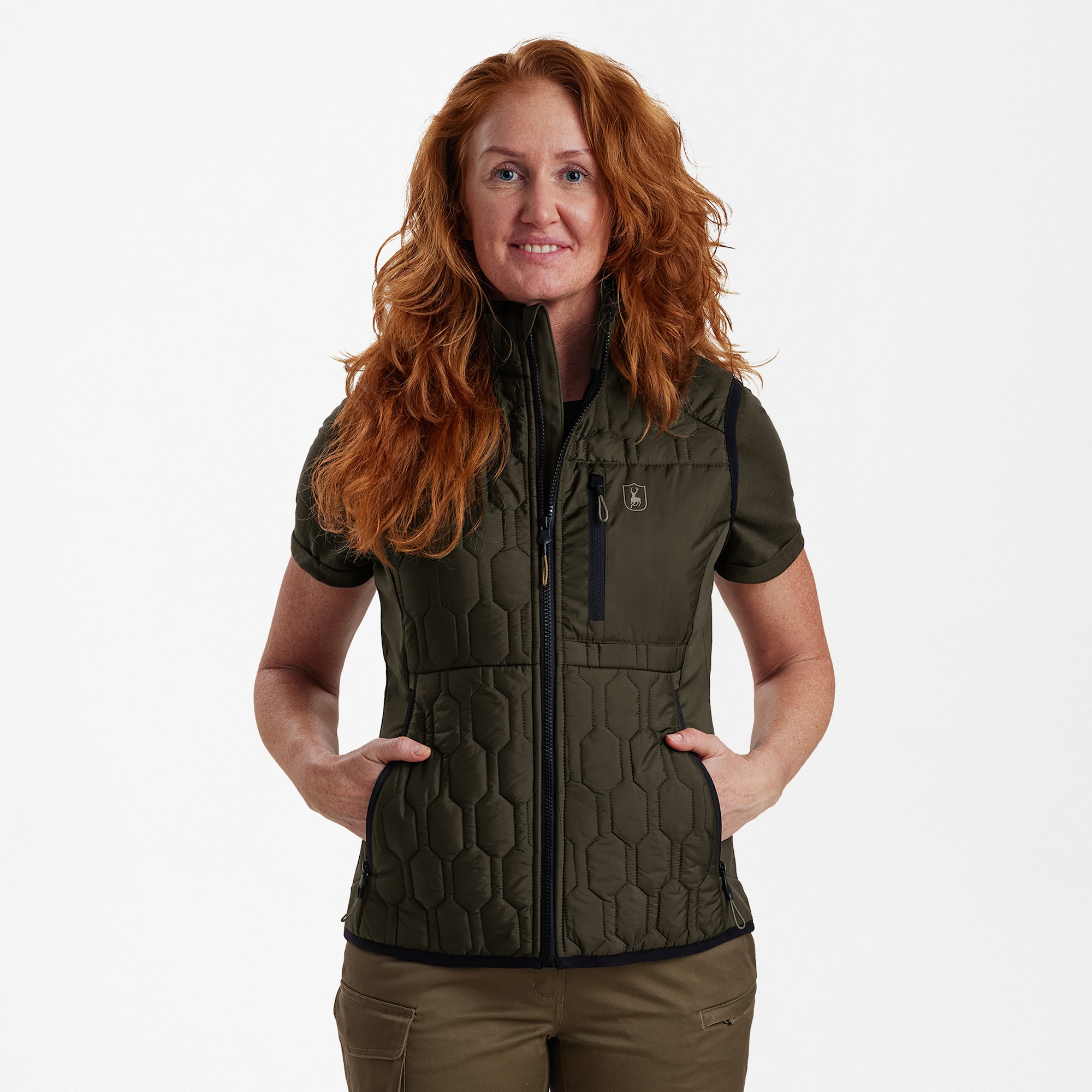 Deerhunter Lady Mossdale quiltad väst Dam Forest Green
