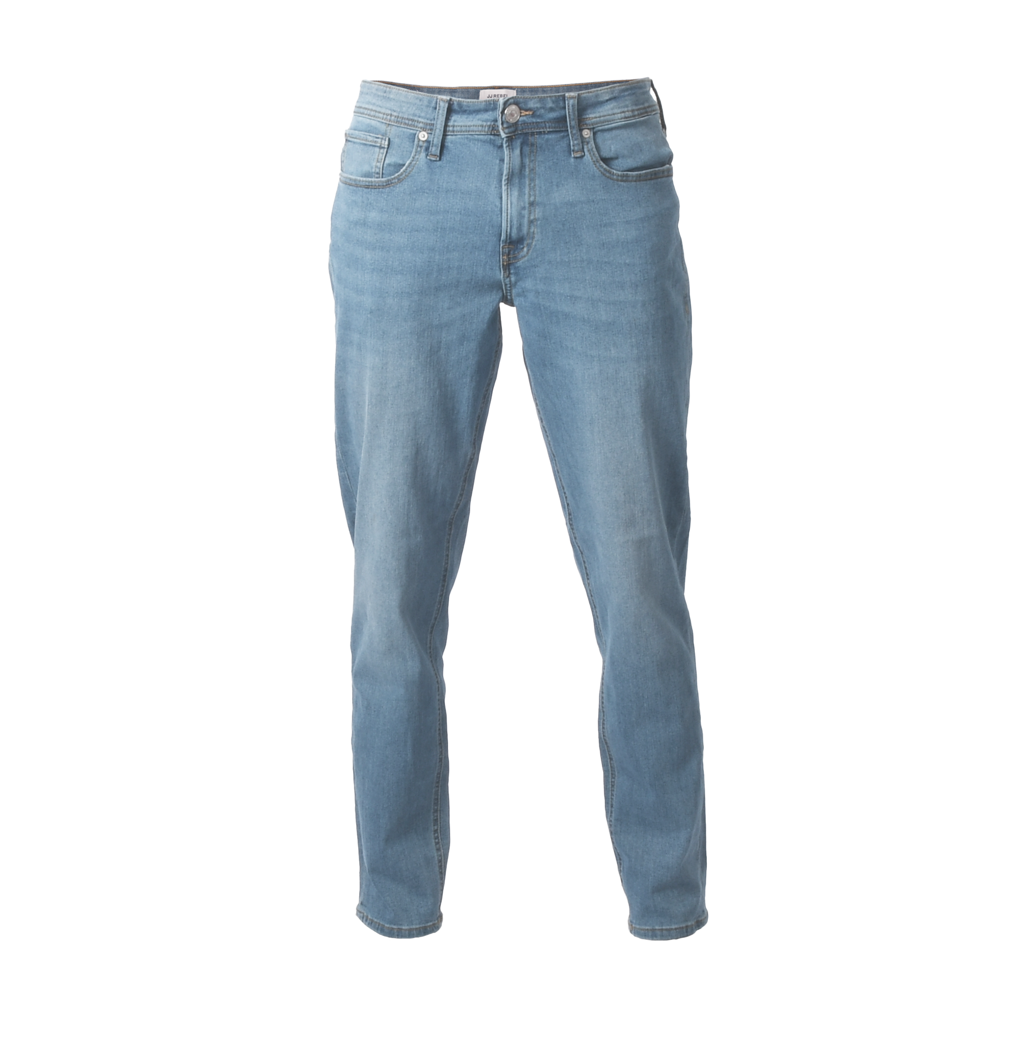 JJ REBEL Adam Jeans Tilspidset pasform Lyseblå Herre
