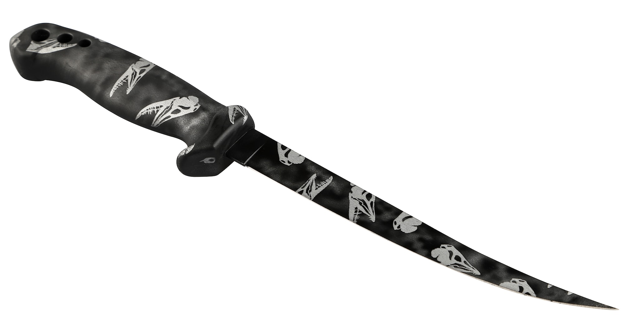 Ifish Filékniv 17,5 cm Black Scull