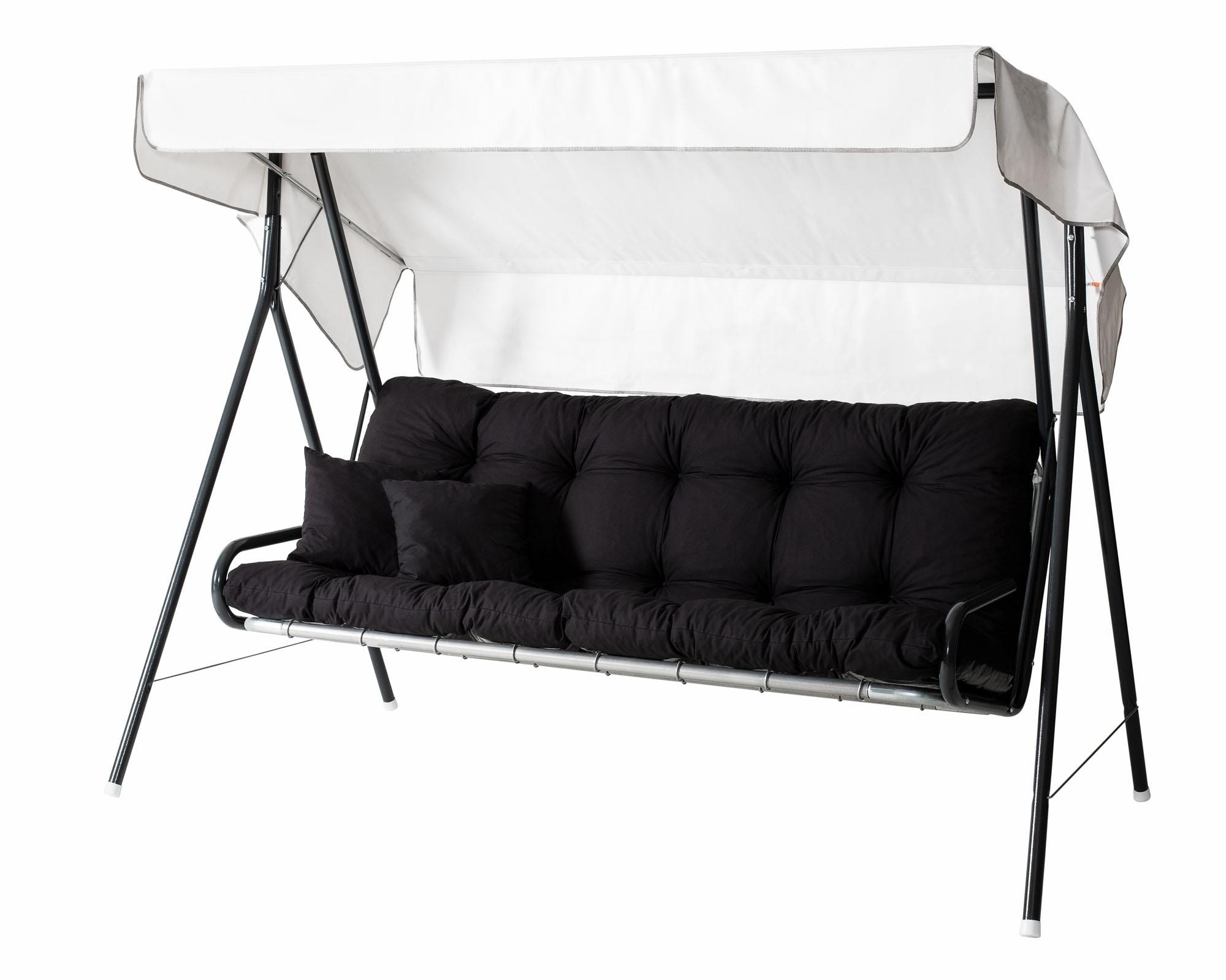 Varax Suvi Hammock för 3 personer,  svarta dynor