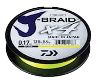 Daiwa J-Braid X4 135m Yellow Fiskelina