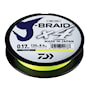 Daiwa J-Braid X4 135m Yellow Fiskelina