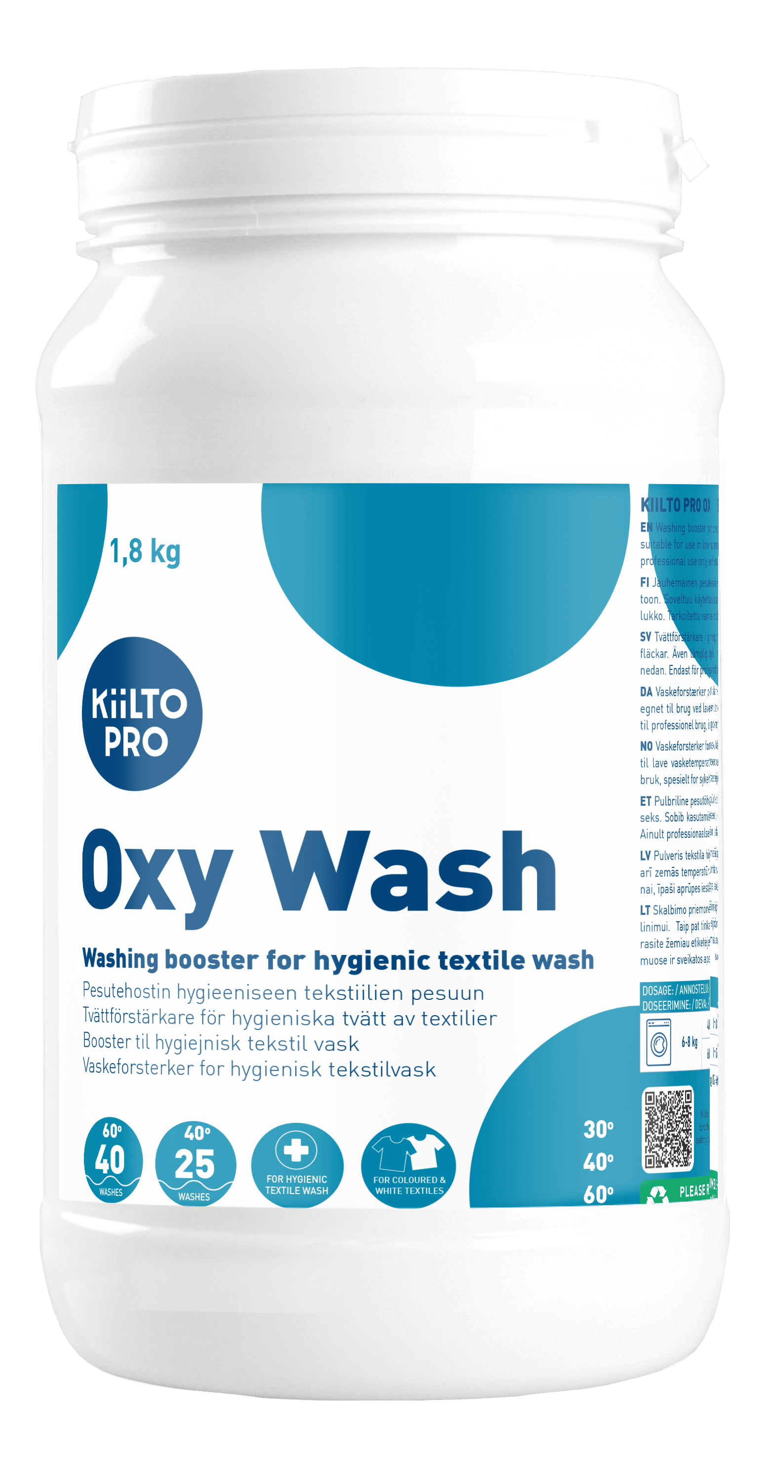 Kiilto Pro Oxy Wash Tvättförstärkare, 1,8 kg