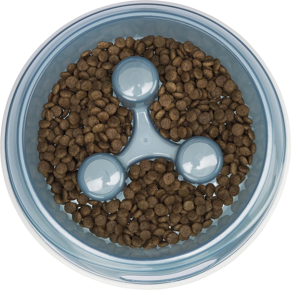 Trixie Matskål Slow Feed plast 0.9L 23cm bl.färger