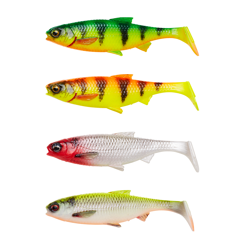 Savage Gear Jig SG 3D River Roach 8 cm 5 g Dark Water Mix 4-pack