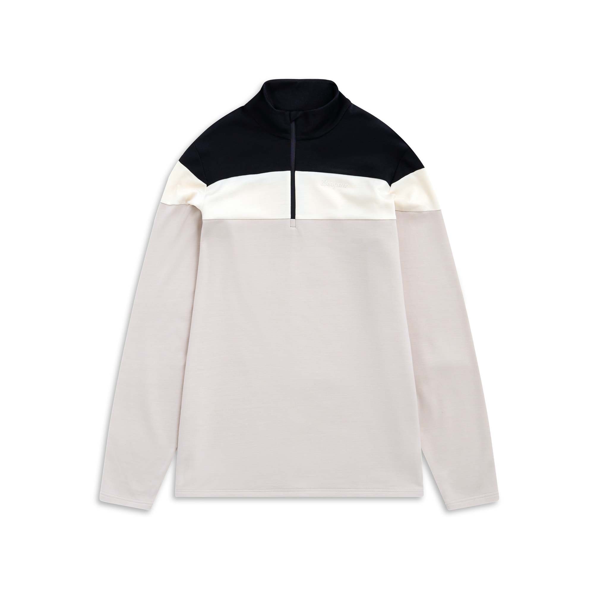 Bergans Uldal Half-Zip Villapaita Miehet Bone White/Black