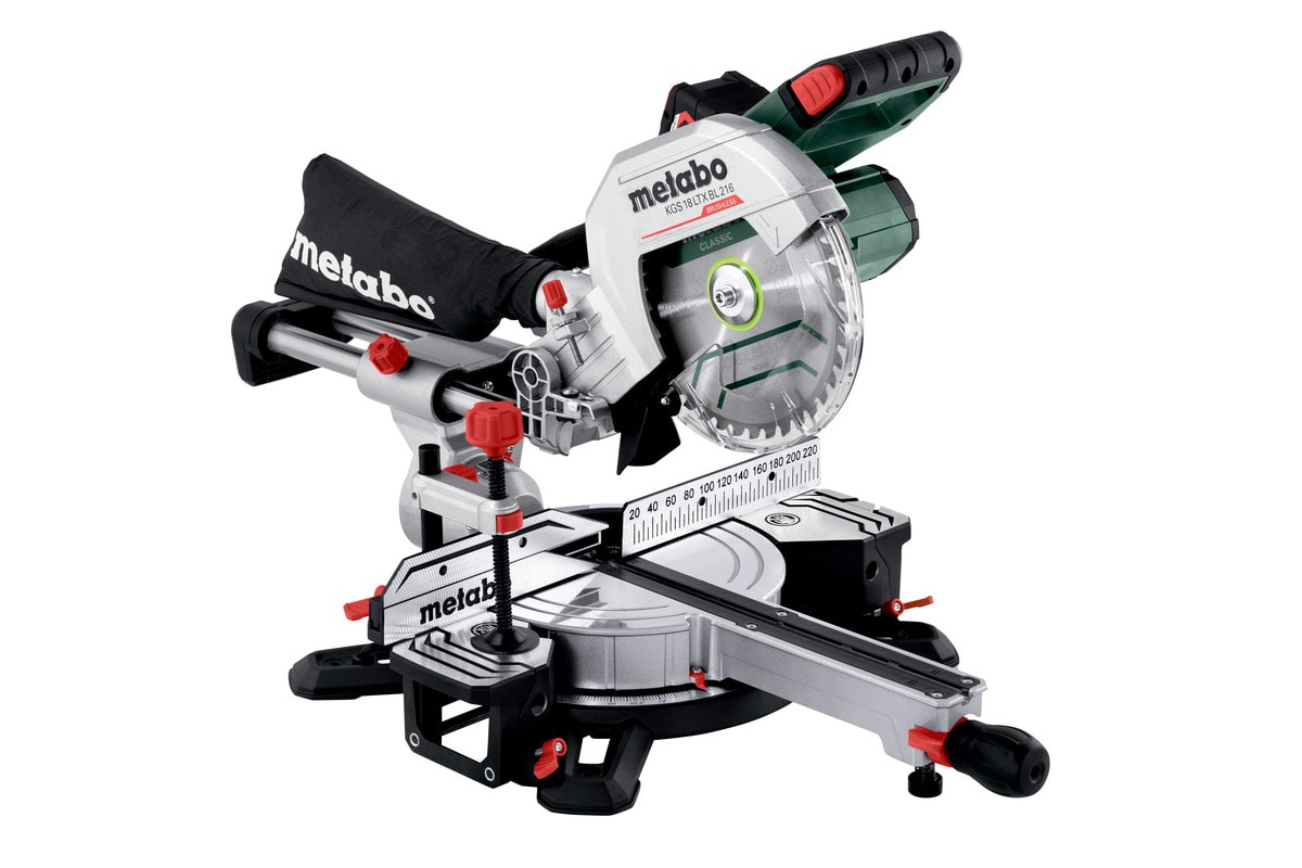 Metabo Kap- & gersåg KGS 18 LTX BL 216 med 1x4Ah batteri & laddare