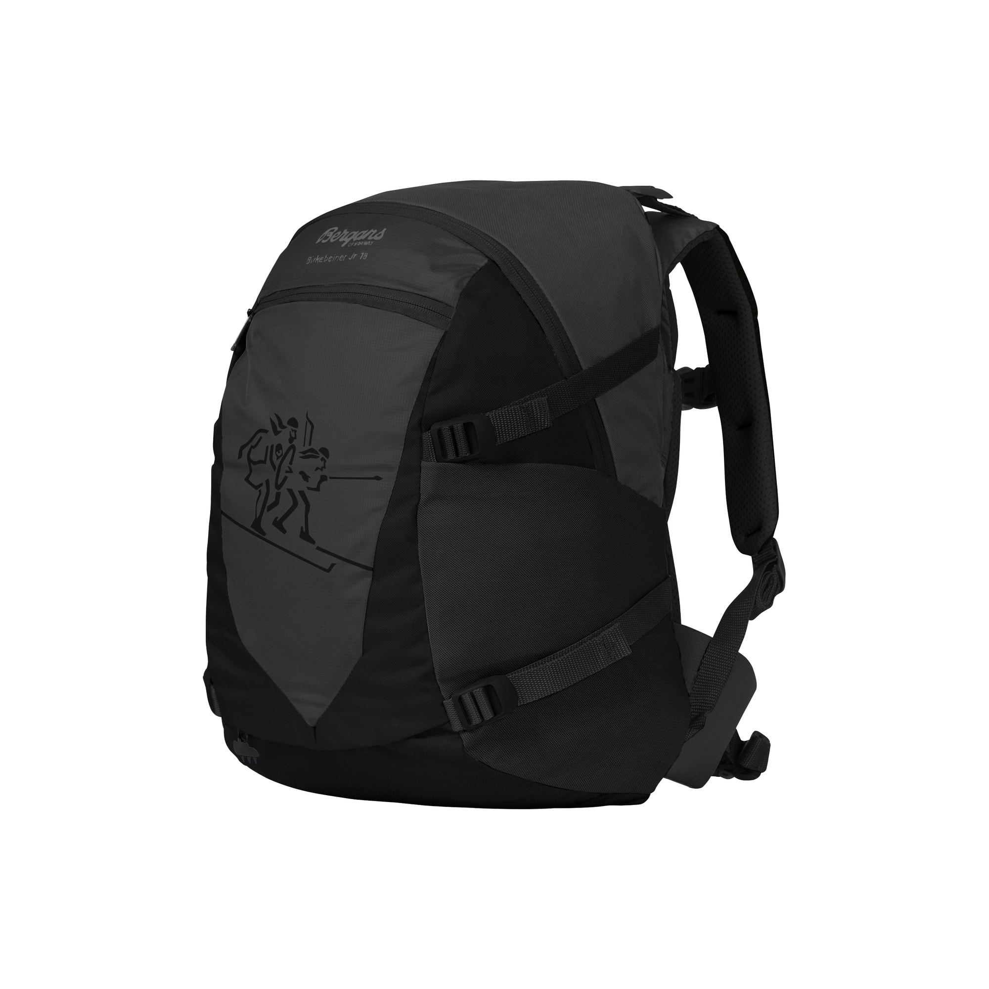 Bergans Birkebeiner Jr 18L Ryggsäck Black/Dark Shadow Grey