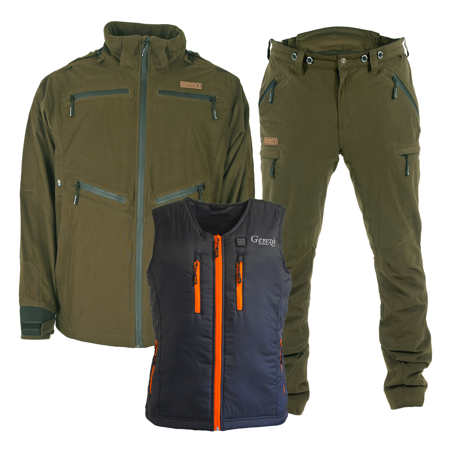 Woodline Stone Jaktställ med värmeväst Herr