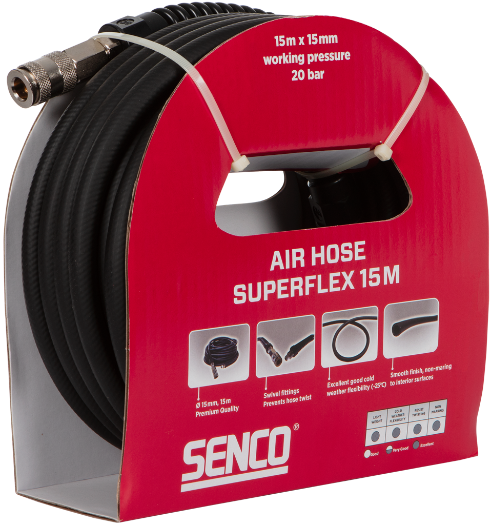 Senco Trykluftslange Superflex 20 bar (-25°C)