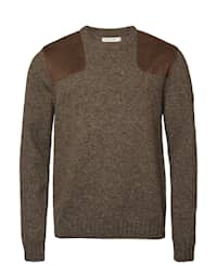 Chevalier Burton Shooting Wool Pullover Men Nougat Neps